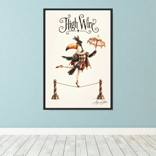 Toucan Koorddanser Canvas Afdruk (Insitu (Houten vloer))
