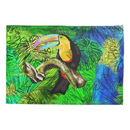 Toucan Kussensloop (Achterkant)