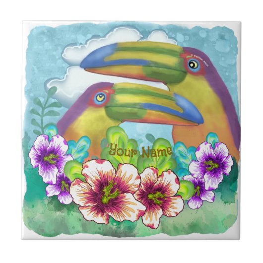 Toucan Liefhebbers Tegeltje (Voorkant)