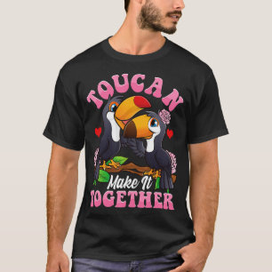 Toucan maken het samen Schattige Funny Bird Pun T-shirt