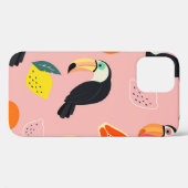 Toucan met Abstracte tropische vruchten Case-Mate iPhone Case (Achterkant (horizontaal))