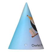 Toucan met geschenken, verjaardag feesthoedjes (Links)