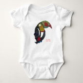 Toucan Mosaic  Baby Bodysuit (Voorkant)