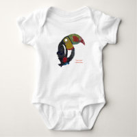 Toucan Mosaic Baby Bodysuit