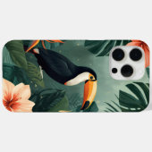 Toucan Muse Tropical Botanical Phone Case (Achterkant (horizontaal))