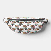 Toucan oerwoud Bird Pastel Rainbow cartoon Pattern Heuptasje (Liggend)