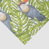 Toucan Oerwoud Bird Treders Pattern Tissuepapier (Detail)