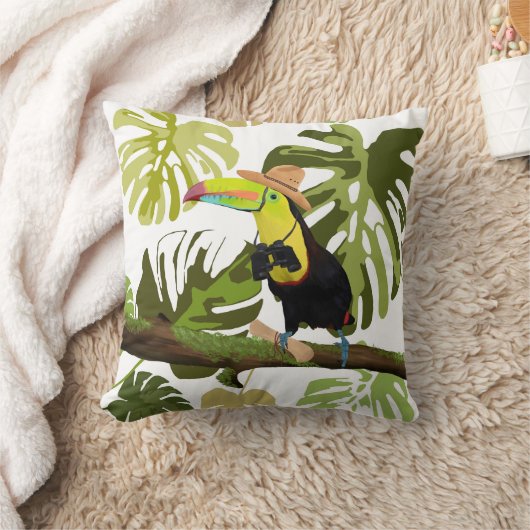 Toucan Oerwoud Explorer Kussen (Deken)