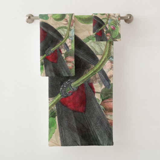 Toucan Oerwoud Tropical Bird Mooi Antiek Bad Handdoek (Insitu)