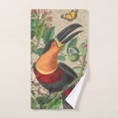 Toucan Oerwoud Tropical Bird Mooi Antiek Bad Handdoek (Handdoek)