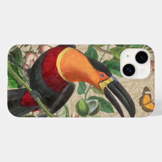 Toucan Oerwoud Tropical Bird Mooi Antiek Case-Mate iPhone Case (Achterkant (horizontaal))