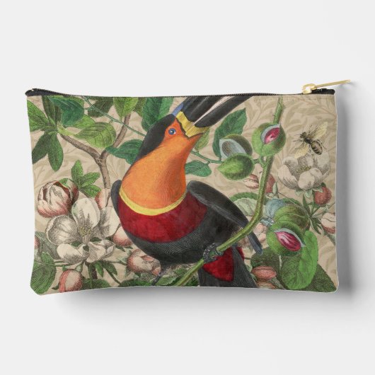 Toucan Oerwoud Tropical Bird Mooi Antiek Etui (Achterkant)