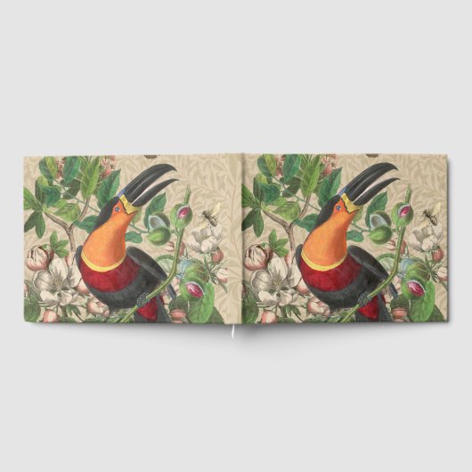Toucan Oerwoud Tropical Bird Mooi Antiek Gastenboek (Volledig)