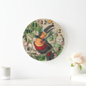 Toucan Oerwoud Tropical Bird Mooi Antiek Grote Klok (Huis)