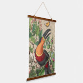 Toucan Oerwoud Tropical Bird Mooi Antiek Hangend Wandkleed (Gebogen)