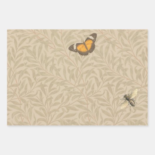 Toucan Oerwoud Tropical Bird Mooi Antiek Inpakpapier Vel (Voorkant 3)