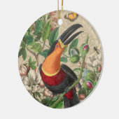 Toucan Oerwoud Tropical Bird Mooi Antiek Keramisch Ornament (Links)