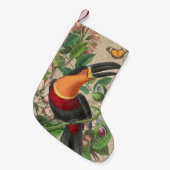 Toucan Oerwoud Tropical Bird Mooi Antiek Kleine Kerstsok (Voorkant (Hangend))
