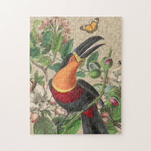 Toucan Oerwoud Tropical Bird Mooi Antiek Legpuzzel