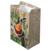 Toucan Oerwoud Tropical Bird Mooi Antiek Medium Cadeauzakje (Voorkant Gekanteld)
