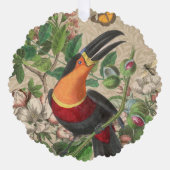 Toucan Oerwoud Tropical Bird Mooi Antiek Ornament Kaart (Voorkant)