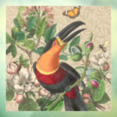 Toucan Oerwoud Tropical Bird Mooi Antiek Raamsticker (Vel 3)