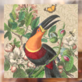 Toucan Oerwoud Tropical Bird Mooi Antiek Raamsticker (Vel 2)