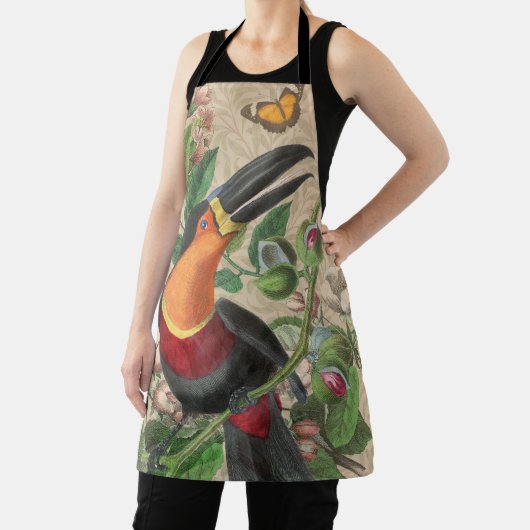 Toucan Oerwoud Tropical Bird Mooi Antiek Schort (Insitu)