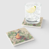 Toucan Oerwoud Tropical Bird Mooi Antiek Stenen Onderzetter (Zijkant)