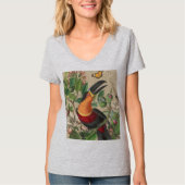 Toucan Oerwoud Tropical Bird Mooi Antiek T-shirt (Voorkant)