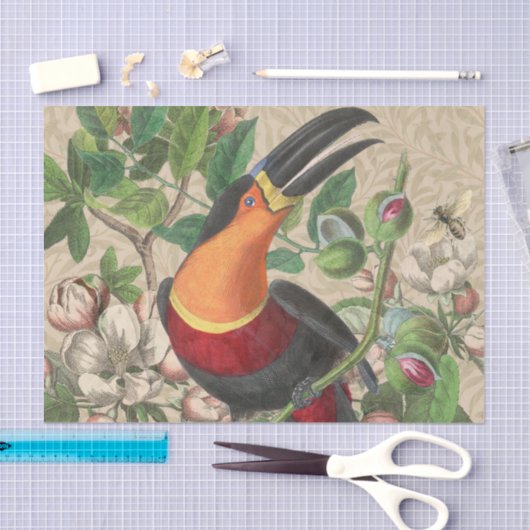Toucan Oerwoud Tropical Bird Mooi Antiek Tissuepapier (Craft)