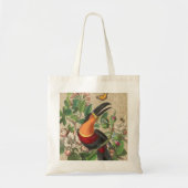 Toucan Oerwoud Tropical Bird Mooi Antiek Tote Bag (Voorkant)