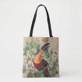 Toucan Oerwoud Tropical Bird Mooi Antiek Tote Bag (Voorkant)