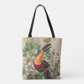 Toucan Oerwoud Tropical Bird Mooi Antiek Tote Bag (Achterkant)