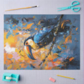 Toucan olieverfschilderij Decoupage Tissuepapier (Craft)