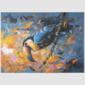 Toucan olieverfschilderij Decoupage Tissuepapier (Voorkant)
