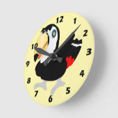 Toucan ontwerp ronde klok (Hoek)