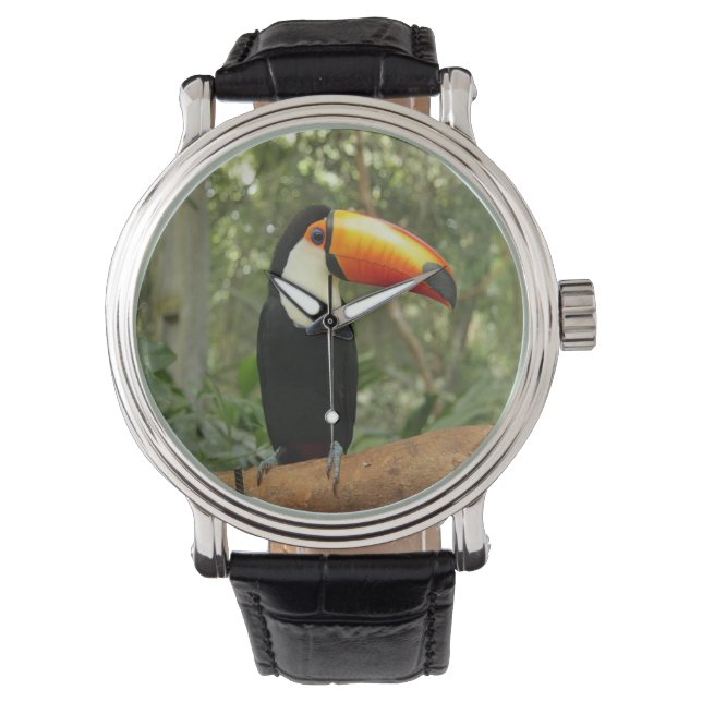 Toucan op boomtak horloge (Voorkant)