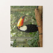 Toucan op boomtak legpuzzel (Verticaal)