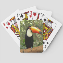 Toucan op boomtak pokerkaarten