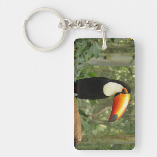 Toucan op boomtak sleutelhanger (Voorkant)