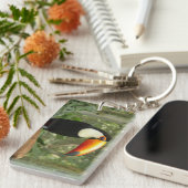 Toucan op boomtak sleutelhanger (Voorkant Rechts)