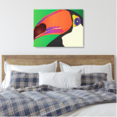 TOUCAN OP CANVAS AFDRUK (Insitu (Slaapkamer))