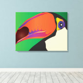 TOUCAN OP CANVAS AFDRUK (Insitu (Houten vloer))