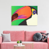 TOUCAN OP CANVAS AFDRUK (Insitu (Woonkamer))