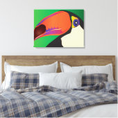 TOUCAN OP CANVAS AFDRUK (Insitu (Slaapkamer))