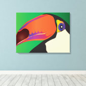 TOUCAN OP CANVAS AFDRUK (Insitu (Houten vloer))