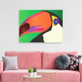 TOUCAN OP CANVAS AFDRUK (Insitu (Woonkamer))