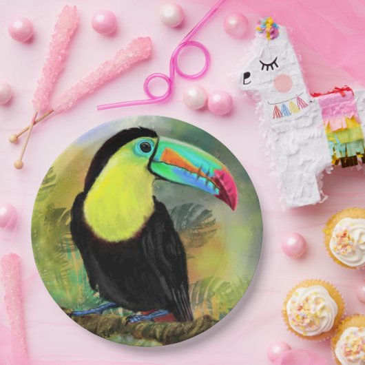 Toucan Paper-Borden Papieren Bordje (Feest)