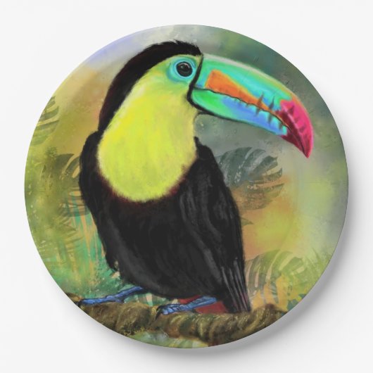 Toucan Paper-Borden Papieren Bordje (Voorkant)